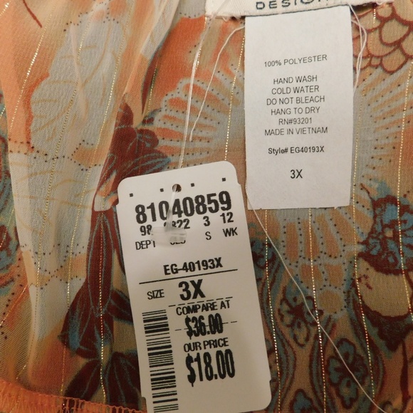 Peach bead necklace halter - 3X - BRAND NEW - Picture 6 of 6